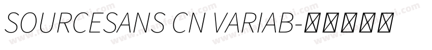 SOURCESANS CN VARIAB字体转换